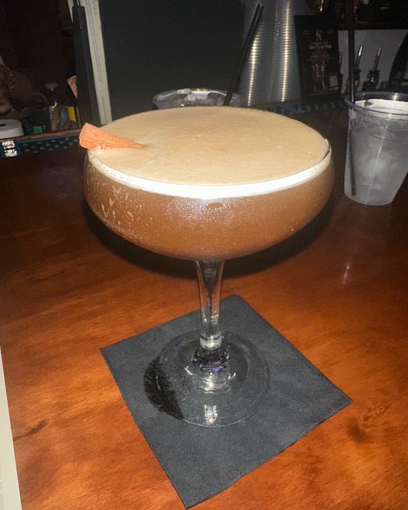 Pumpkin Espresso Martini at Cask and Ale, Sarasota, FL
