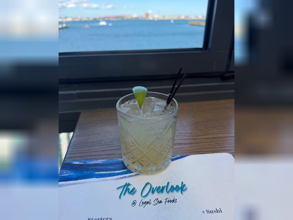Margarita at The Overlook Rooftop at Legal Sea Foods, Third Floor At Legal Sea Foods Harborside, Boston