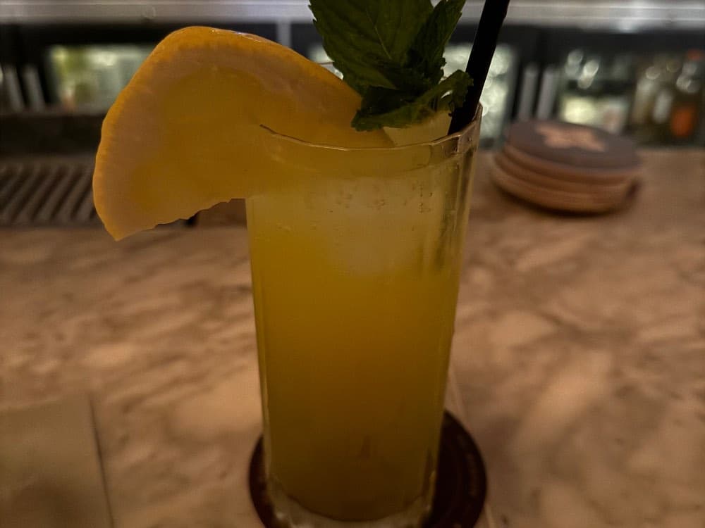 Mango Mint Lemonade at Petula's, Boston, MA
