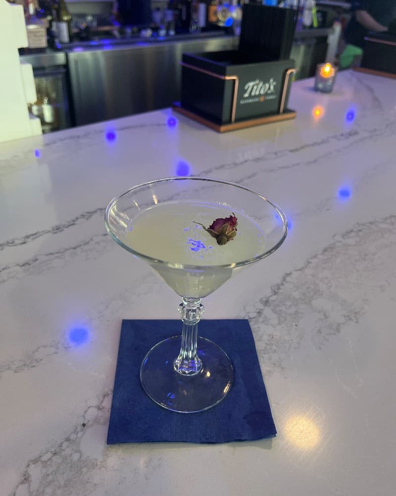 High Society Martini at Terrace Rooftop Dining, Plymouth, MA