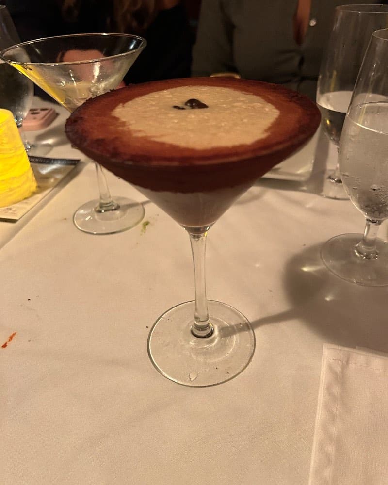 Bricco's Famous Espresso Martini at Bricco, Boston, MA