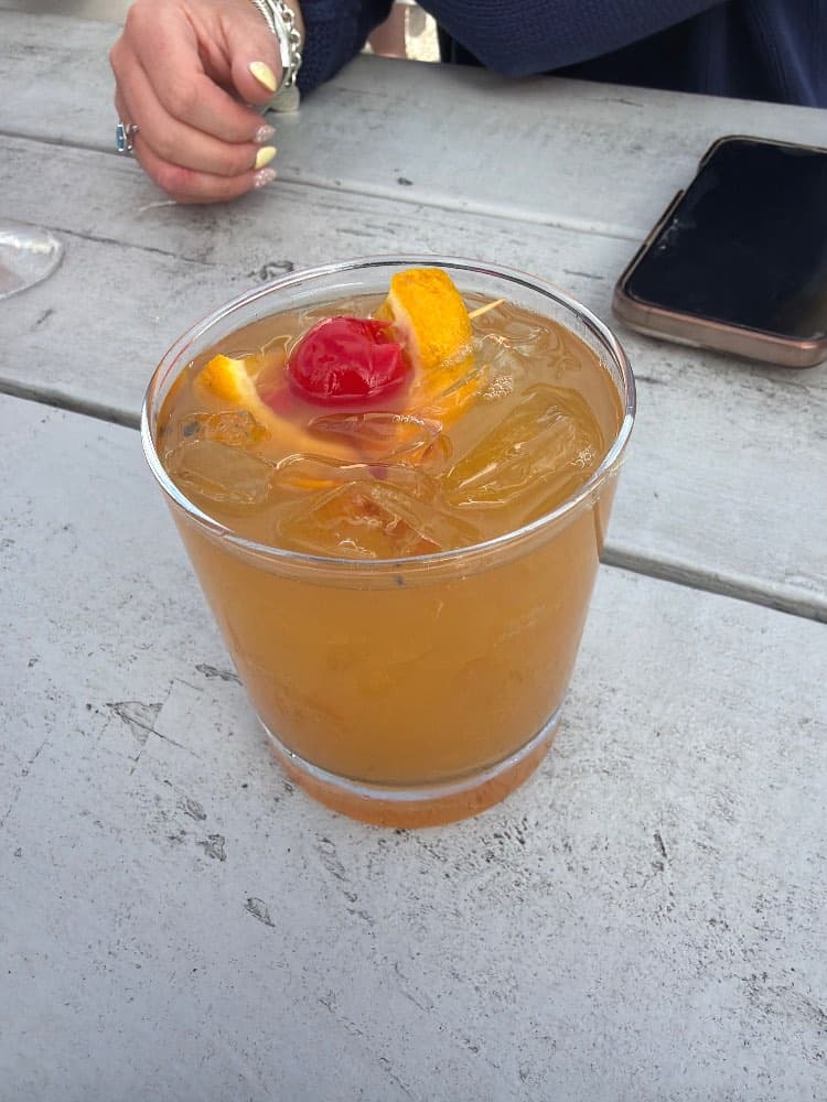 Bourbon Peach lemonade at Tree House Brewing - Cape Cod, Sandwich, MA