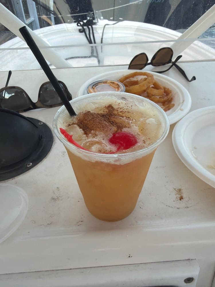 Painkiller at Baxter's Boathouse, Hyannis, MA
