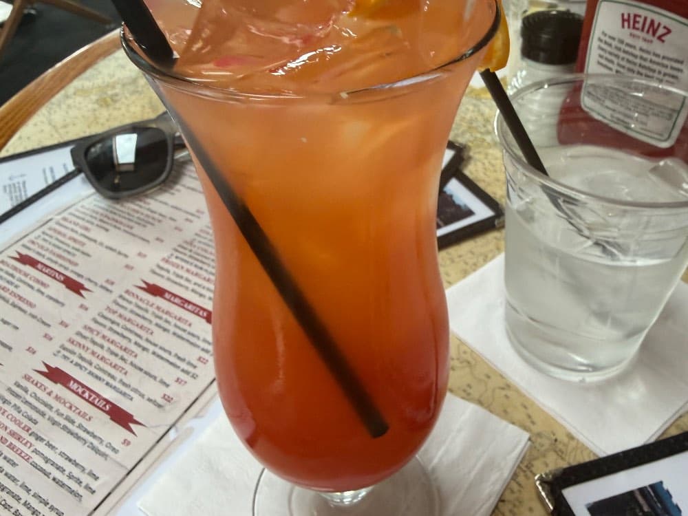 Rum Punch at Baxter's Boathouse, Hyannis, MA