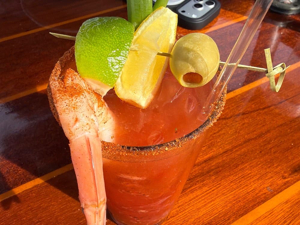 Bloody Mary at The Seafood Shanty, Edgartown, MA