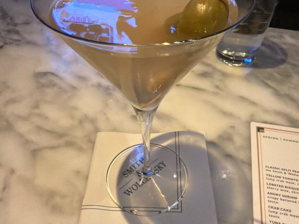 Vodka Dirty Martini at Smith & Wollensky - Boston, Boston, MA
