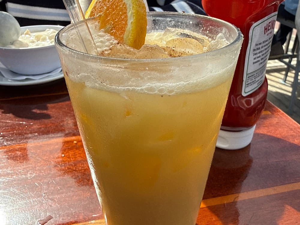 Painkiller at The Seafood Shanty, Edgartown, MA